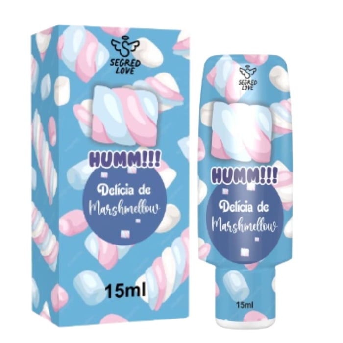 Humm Delícia De Marshmallow Gel Lubrificante Beijável 15ml Segred Love