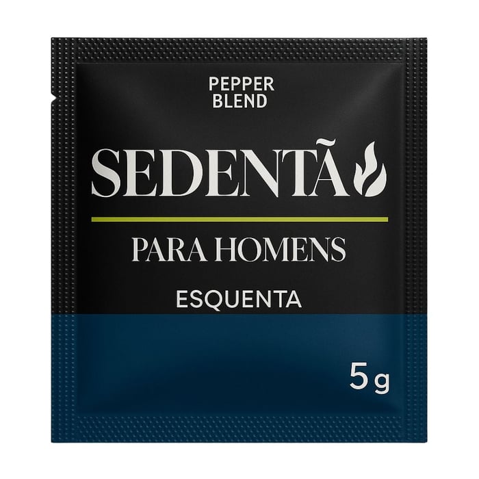 Sedentão Excitante E Vasodilatador Masculino Sachê 5g Pepper Blend