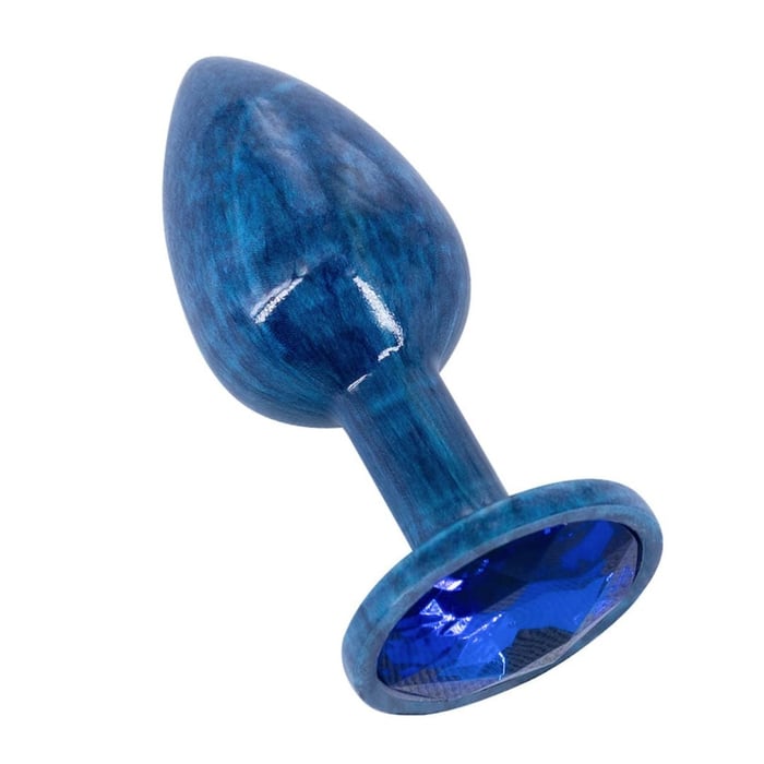 Plug Anal De Luxo Pequeno Em Acrílico Com Pedra Na Base