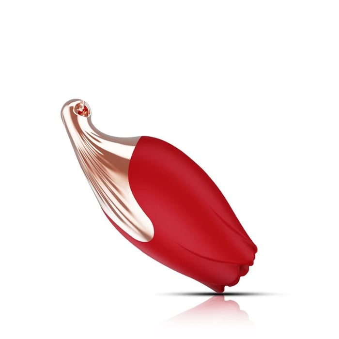 Vibrador Em Formato De Rosa Com Colar Vibe Toys