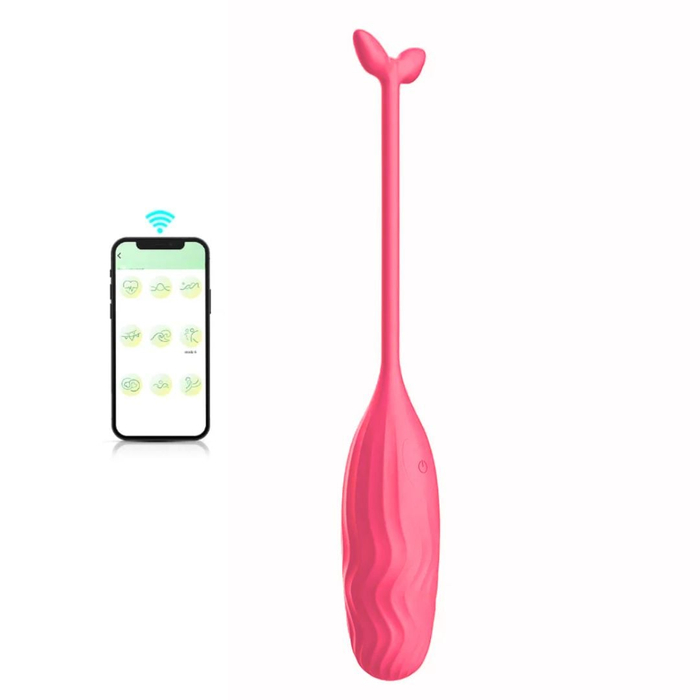 Cápsula Vibratória Em Formato De Baleia Por Aplicativo Vibe Toys