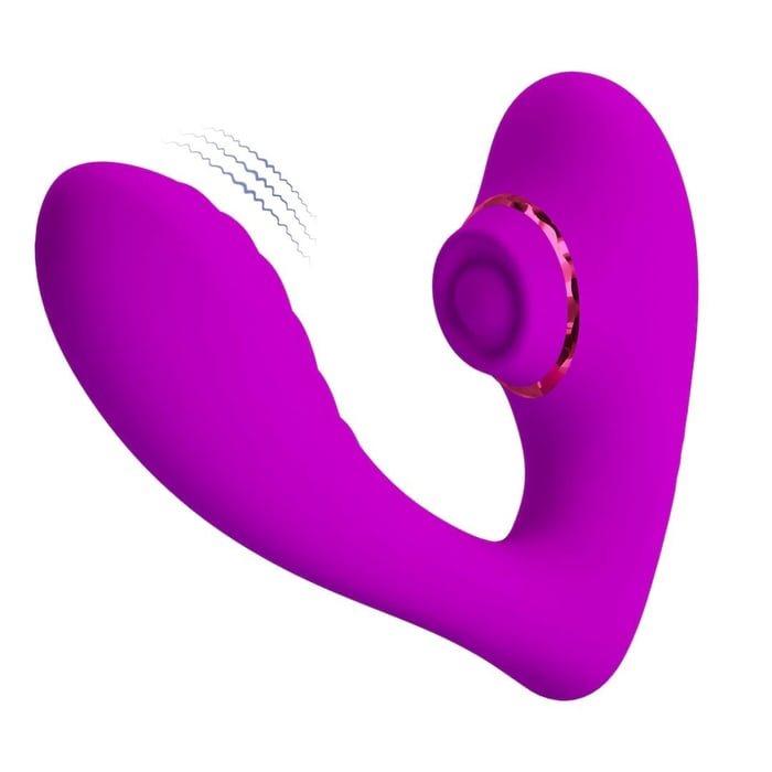 Estimulador Clitoriano Com Penetrador 7 Vibrações Nauty Pretty Love