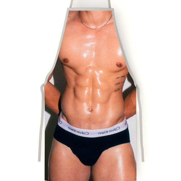 Avental Sexy 3d Masculino Com Cueca Preta Estilo Slip Pimenta Sexy 