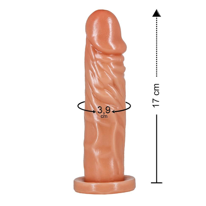 Prótese Garanhão Maciça 17 X 3,9cm Prazer & Cia