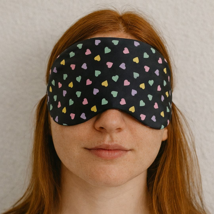 Máscara Para Dormir Tapa Olhos Coraçãozinho Vibe Toys