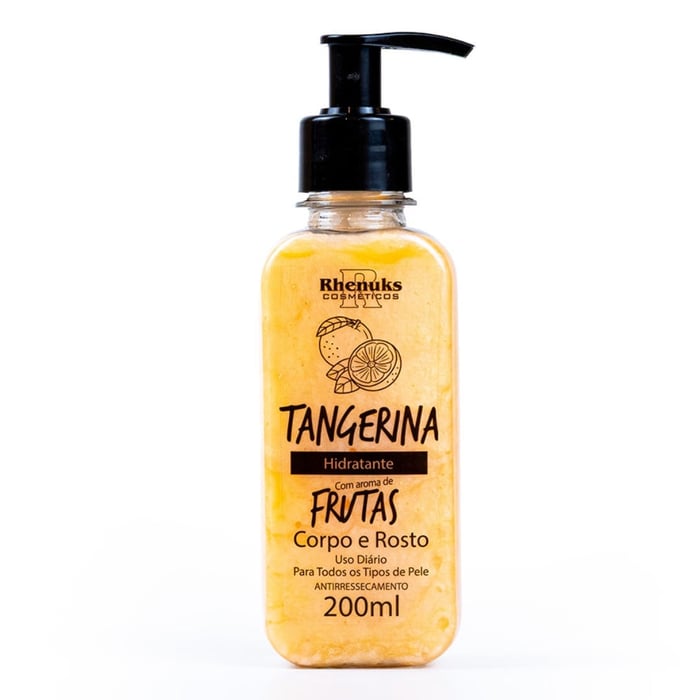 Loção Hidratante Corpo E Rosto Tangerine 200ml Rhenuks
