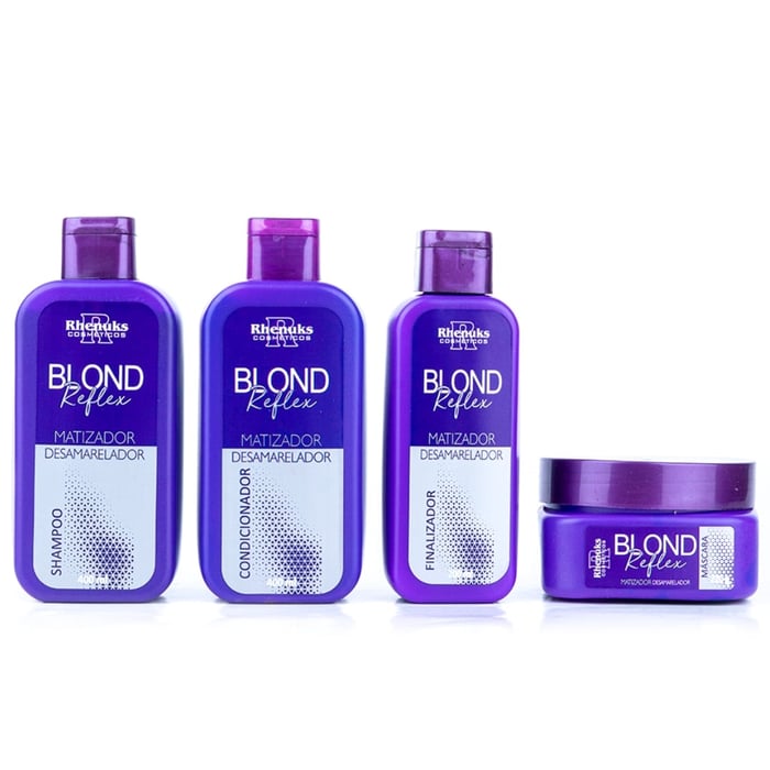 Kit Capilar Blond Reflex Matizador Desamarelador Rhenuks Cosméticos