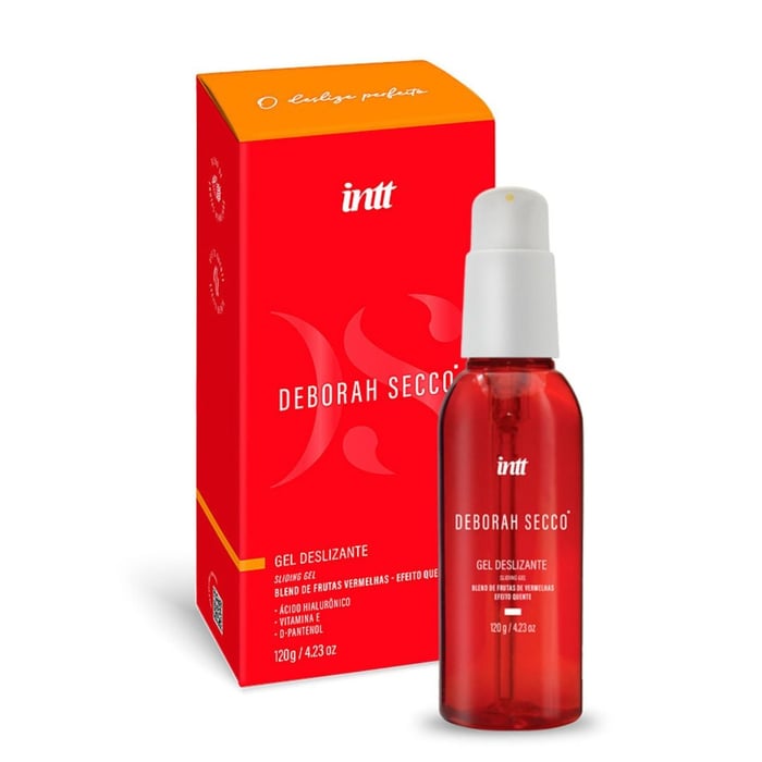 Gel Lubrificante Deslizante Efeito Quente Deborah Secco 120g Intt