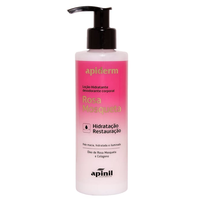 Loção Hidratante Corporal Rosa Mosqueta 180g Apiderm Apinil