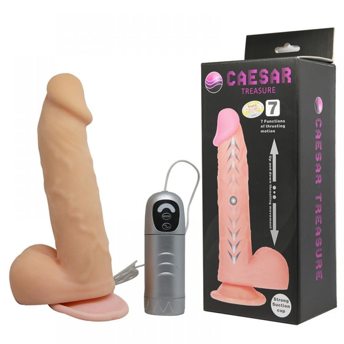 Pênis Realistico 7 Modos De Vibração Caesar Treasure