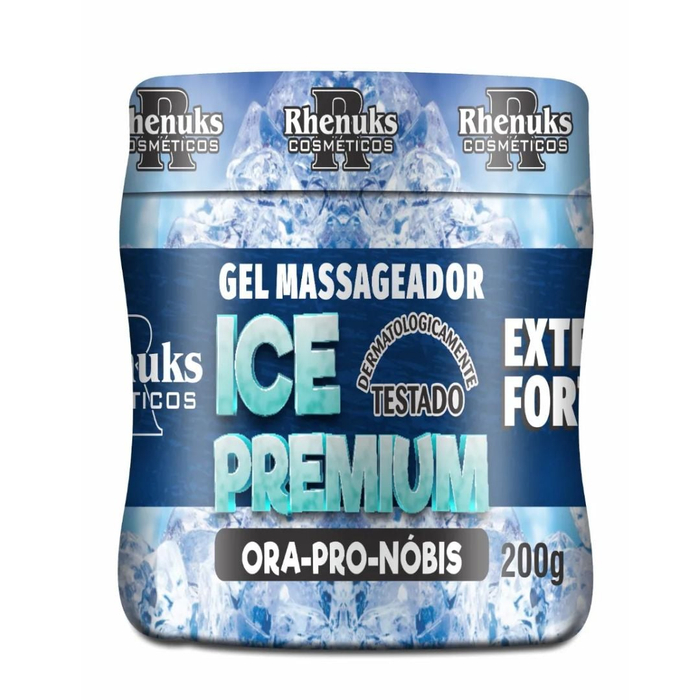 Ice Premium Gel Massageador Extra Forte 200g Rhenuks Cosméticos
