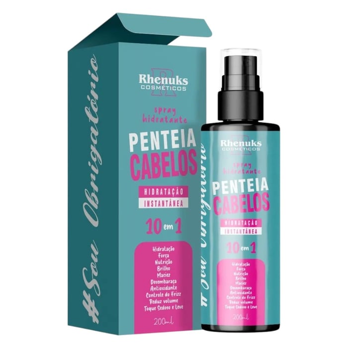 Penteia Cabelos Spray Hidratação Instatânea 200ml Rhenuks Cosméticos