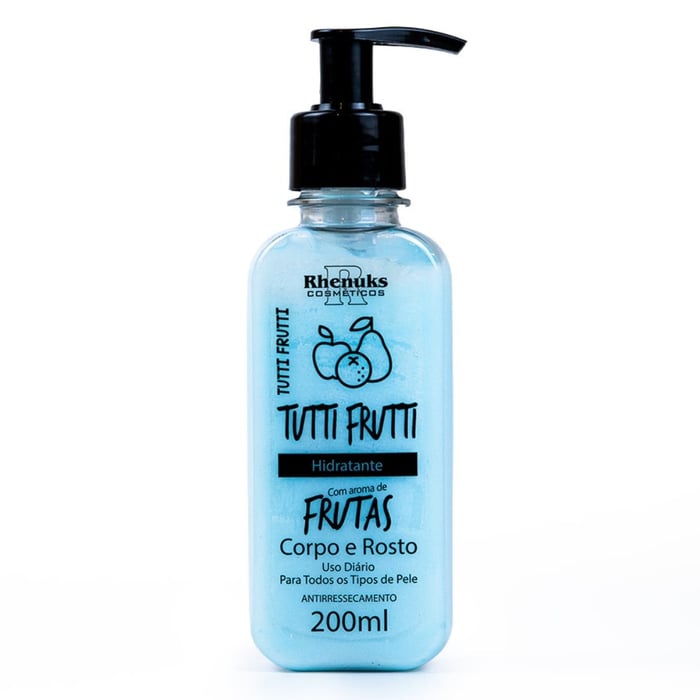 Loção Hidratante Corpo E Rosto Tutti Frutti 200ml Rhenuks