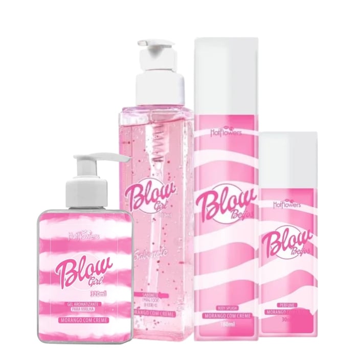 Kit Blow Hot Flowers Com 4 Itens De Autocuidado Litoral Moda íntima