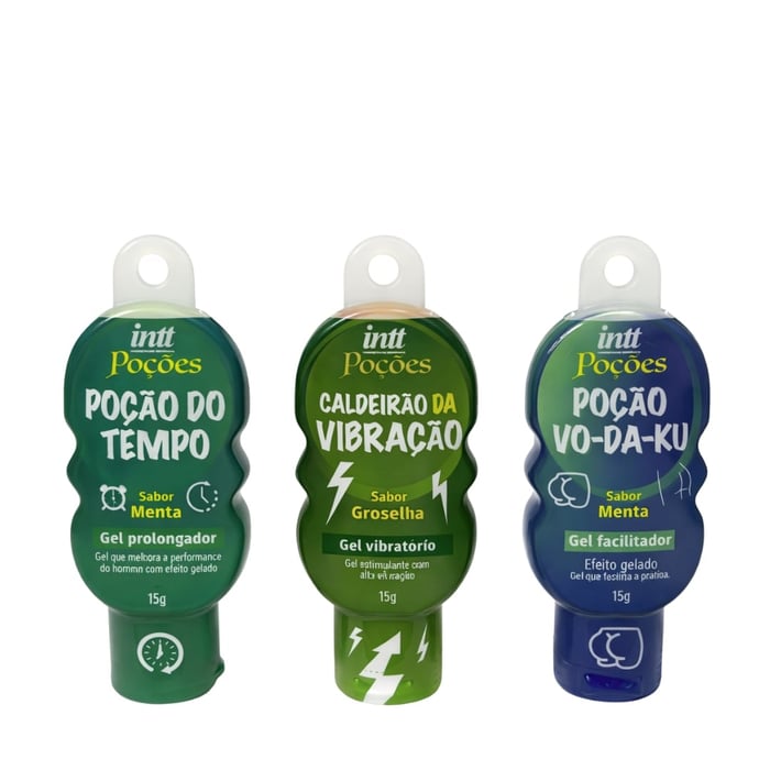 Kit Poções Para O Prazer Com 3 Itens Litoral Moda íntima