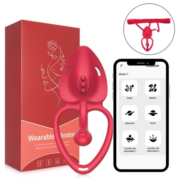 Vibrador De Calcinha Com Estimulador Via Aplicativo Vibe Toys