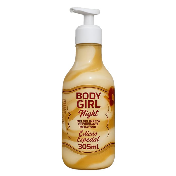 Body Girl Night Gel Hidratante Para Virilha E Bumbum Ediçãocarnaval  305ml Garji