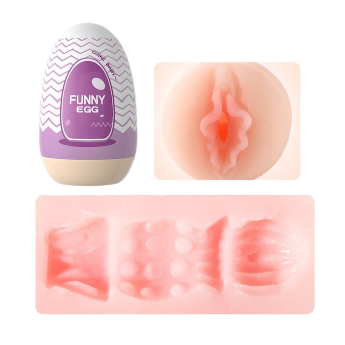 Masturbador Formato Vagina Funny Egg Purple Lilo