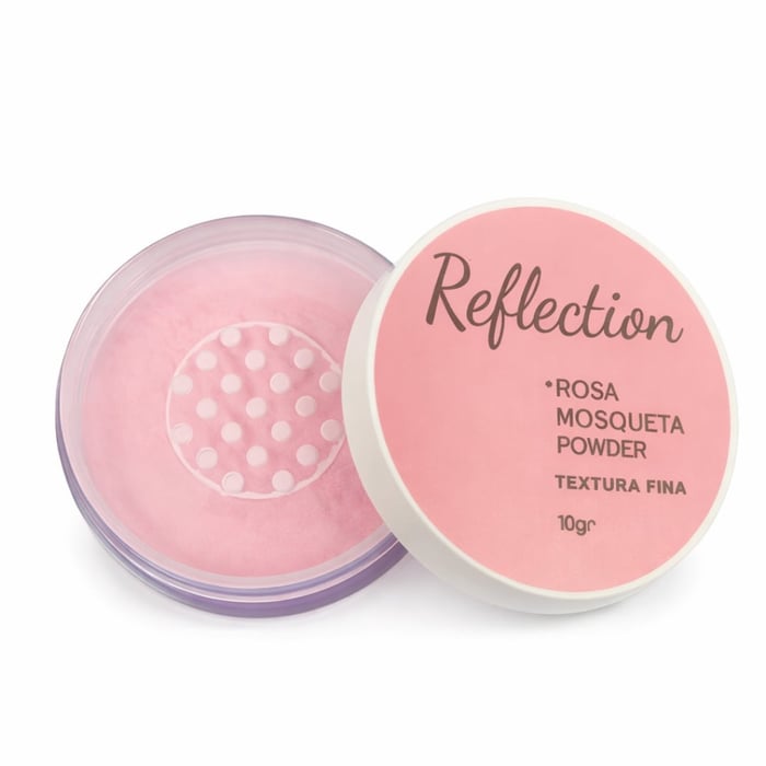 Pó Rosa Mosqueta Powder Textura Fina 10g Safira Cosméticos
