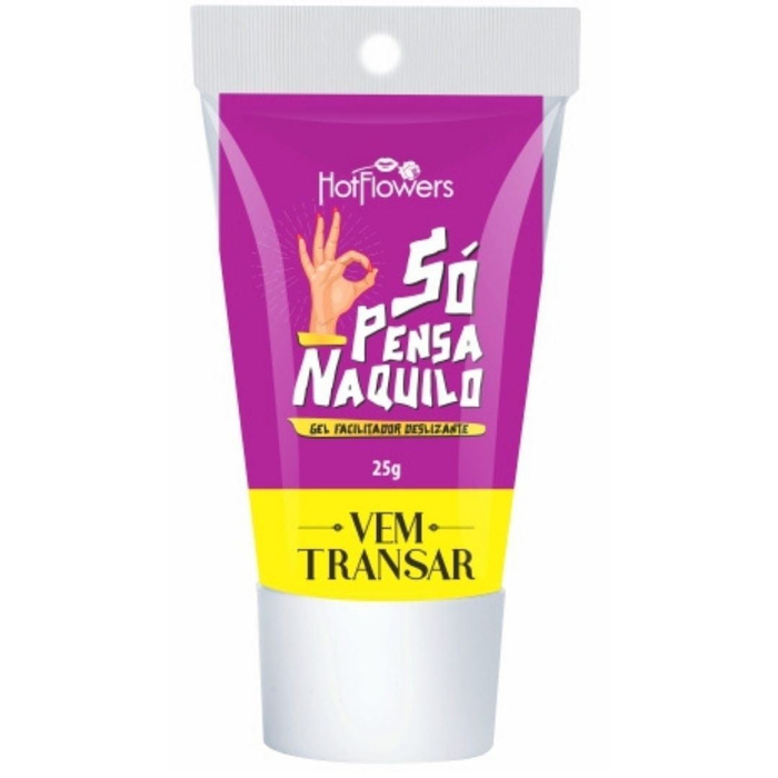 Só Pensa Naquilo Gel Deslizante Vem Transar 25g Hot Flowers