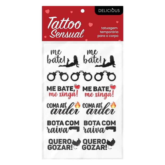 Tattoo Sensual Frases Ousadas Me Bate Delicious