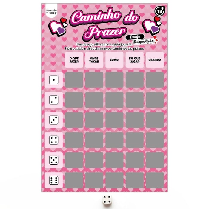 Jogo Erótico Caminho Do Prazer Desejo Raspadinha Diversão Ao Cubo