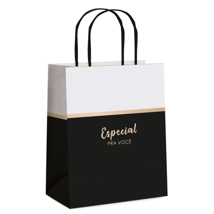 Sacola De Papel G Para Presente Maison Cromus