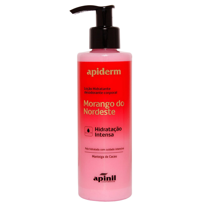 Loção Hidratante Corporal Morango Do Nordeste 180g Apiderm Apinil