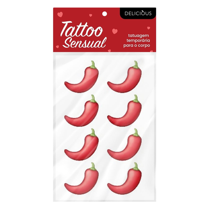 Tatuagem Pimentinha Adesivos Temporária Delicious