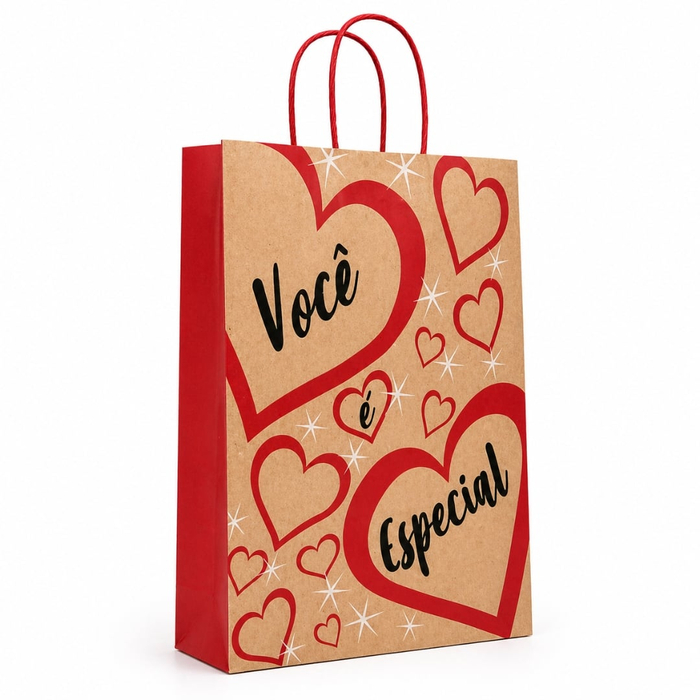 Sacola De Papel Para Presente Frase Você é Especial Cromus