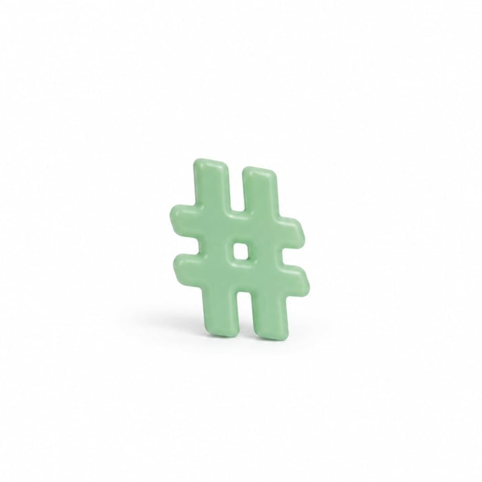 Aplicação Fosforecente Para Personalizar Hashtag Hard