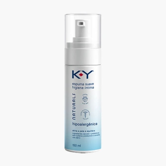 Espuma Suave Higiene íntima Hipoalergênica 150ml Ky