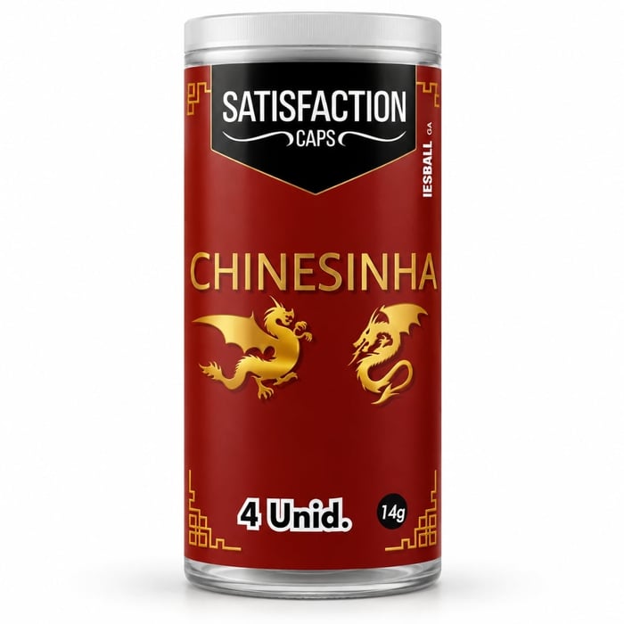 Chinesinha Bolinha Com óleo De Massagem Corporal 04 Unidades Satisfaction Caps
