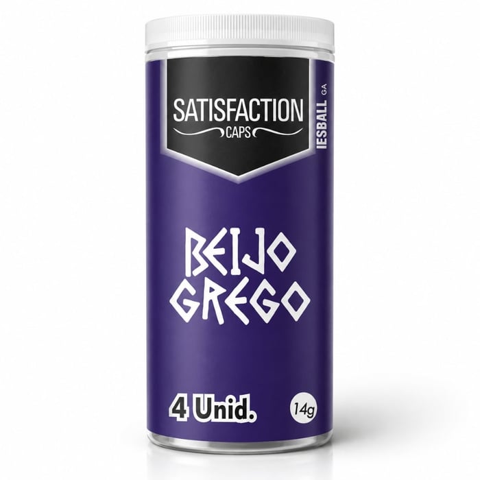 Bolinha Beijo Grego 04 Unidades Satisfaction Caps