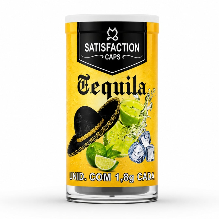 Caps Drinks Tequila Bolinha Com óleo De Massagem Beijável 03 Unidades Satisfaction Caps