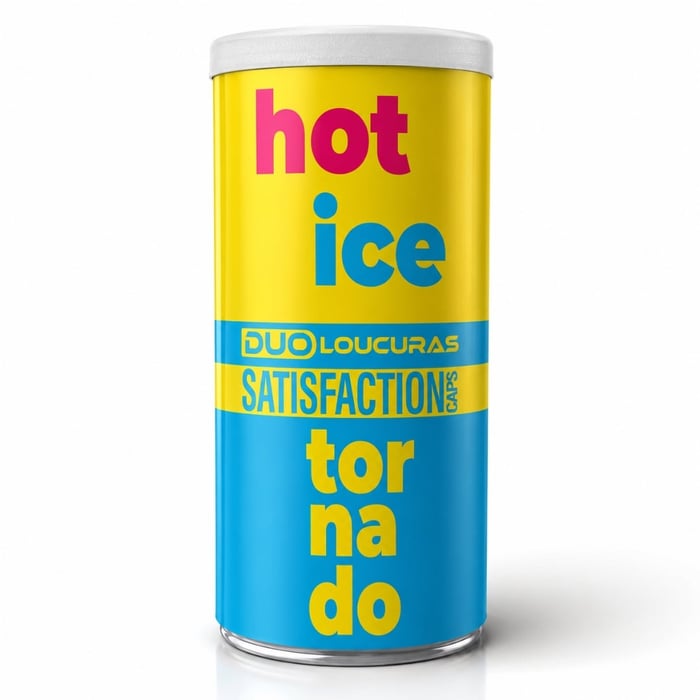 Hot Ice Duo Loucuras Bolinha Com óleo De Massagem 2 Unidades Satisfaction
