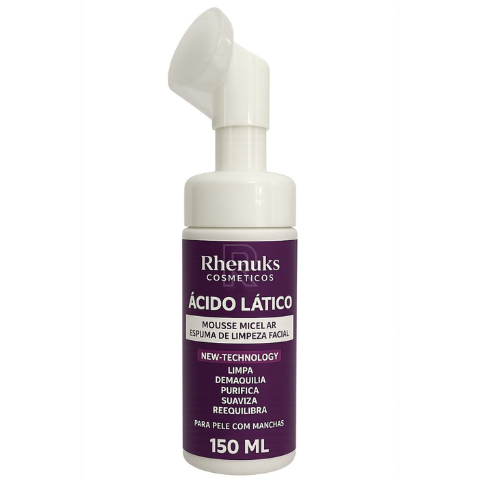 Mousse De Limpeza Facial ácido Lático 150ml Rhenuks Cosméticos