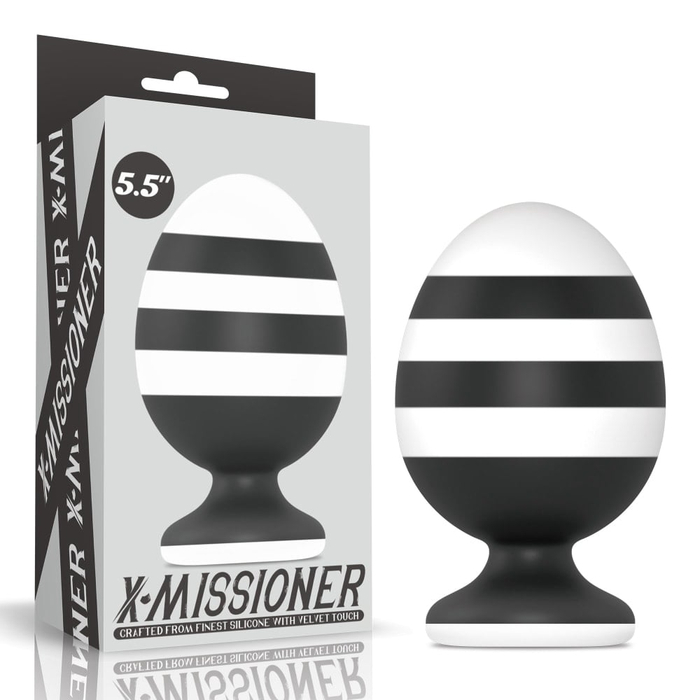Plug Anal Com Listras 14 X 8,5cm Linha X-missioner Lovetoy