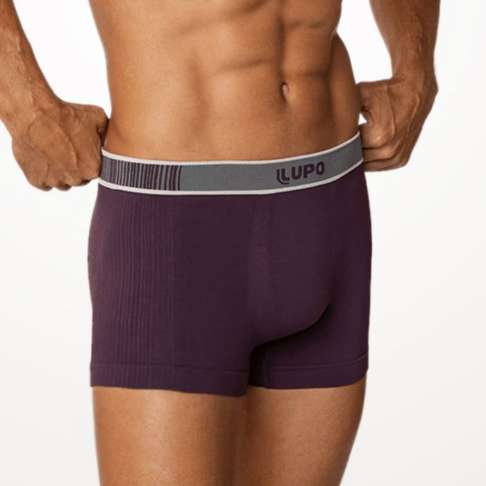 Cueca Boxer Microfibra Sem Costura Lupo
