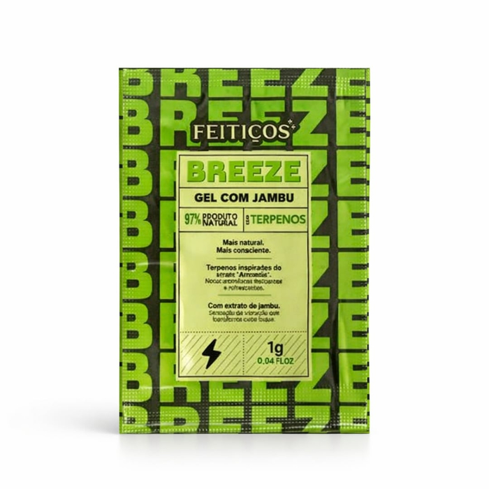 Sachê Breeze Gel Vibrante Com Extratos De Jambú 1g Feitiços