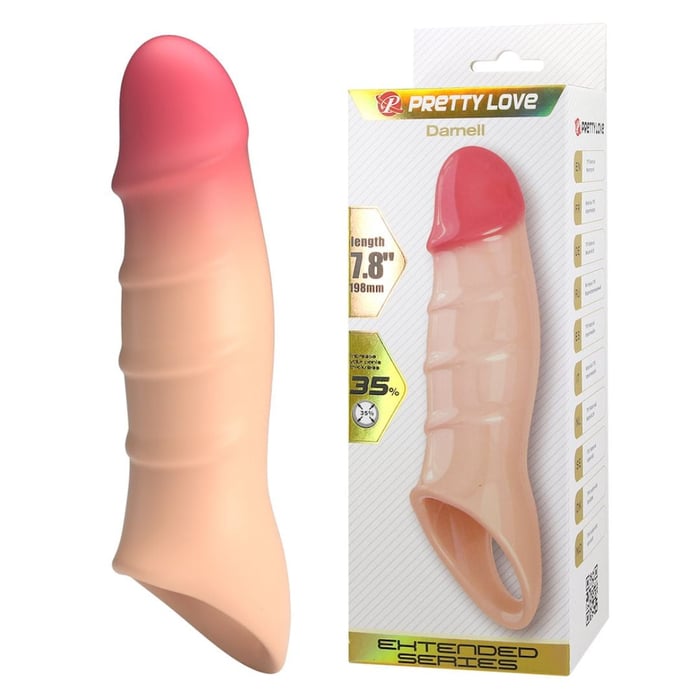 Darnell Capa Natural Peniana Extensora Com Veias E Glande Pretty Love