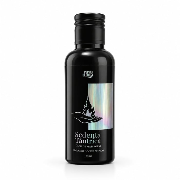 Sedenta Tântrica Oléo De Massagem Algodão Doce E Pétalas 120ml Pepper Blend
