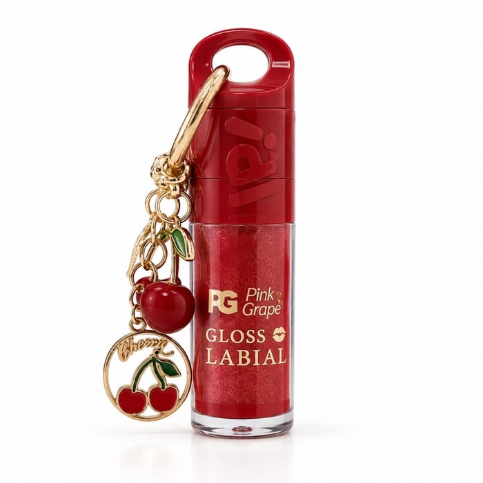 Lip Gloss Labial Cereja 10ml Pink Grape By Vivai