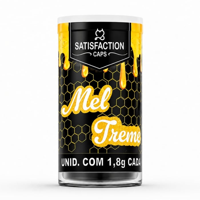 Mel Treme Bolinha Com óleo De Massagem 3 Unidades Satisfaction Caps