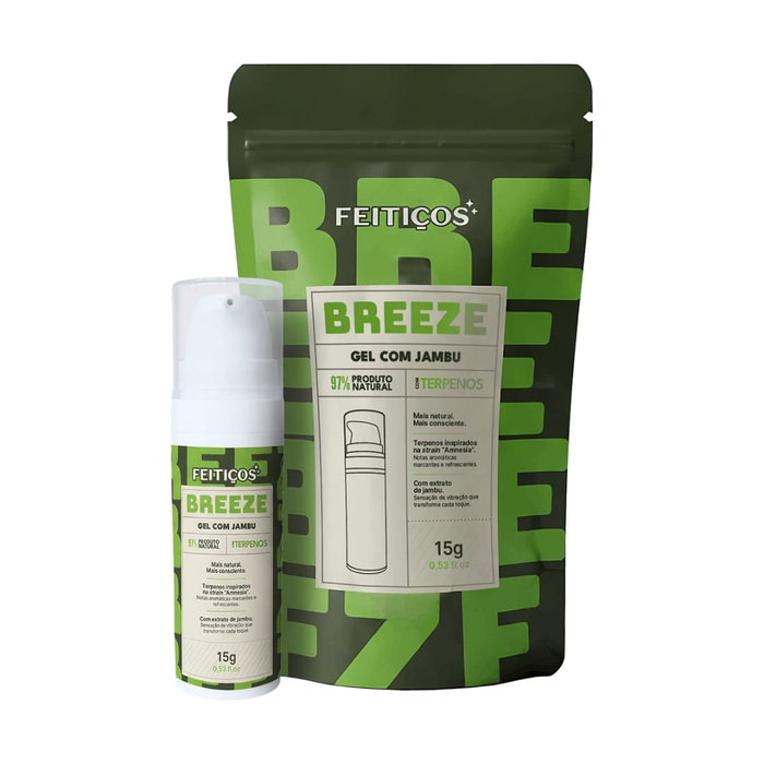 Breeze Gel Vibrante Com Extrato De Jambu 15g Feitiços