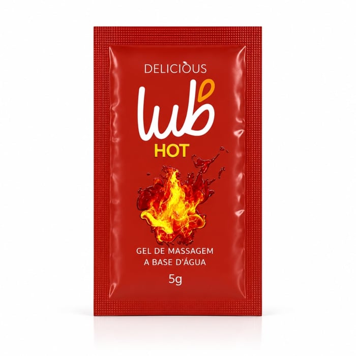 Sachê Lub Hot Gel Beijável De Massagem 5g Delicious