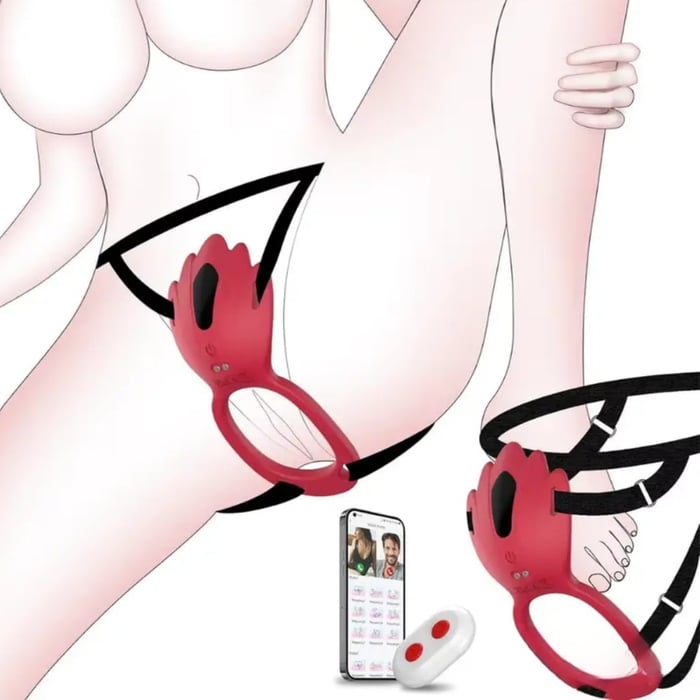 Vibrador De Calcinha Com Alça Ajustável Com Aplicativo E Controle Vibe Toys
