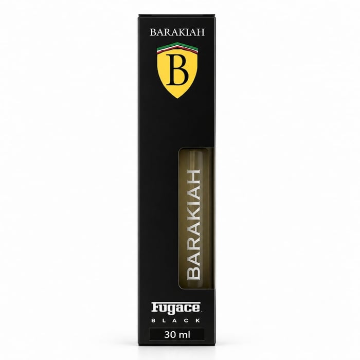 Fugace Black Colônia Masculina 30ml Barakiah By Safira Cosméticos