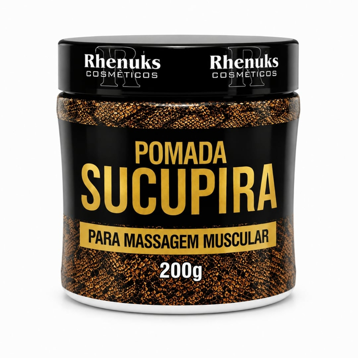 Sucupira Pomada Para Massagem 200g Rhenuks Cosméticos