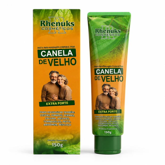 Canela De Velho Pasta Para Massagem 150g Rhenuks Cosméticos